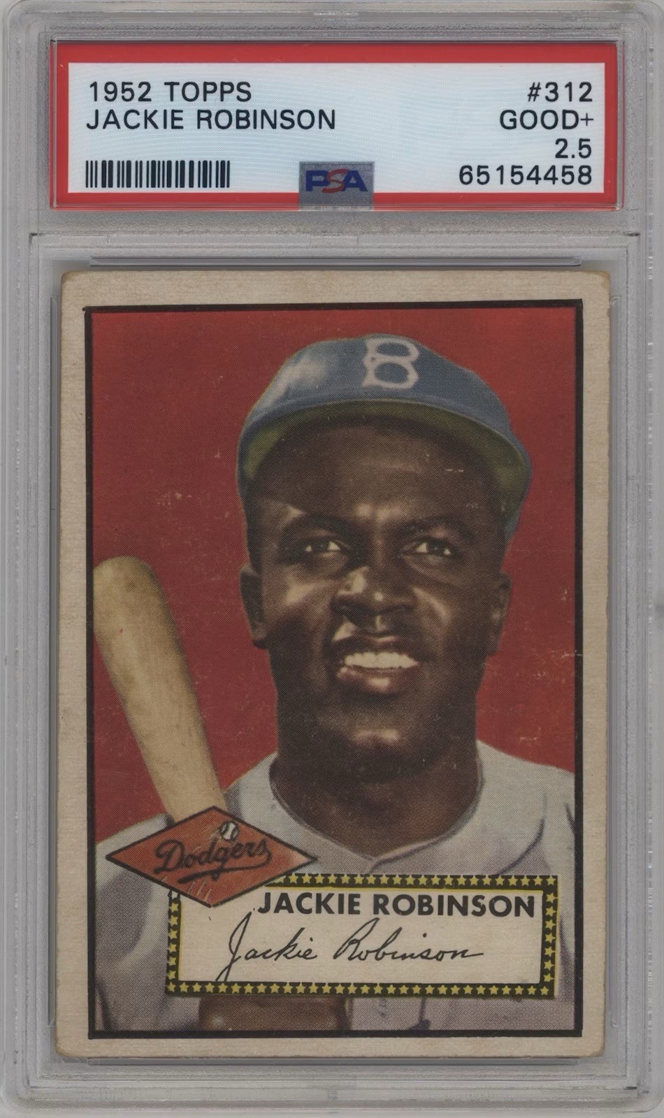 1952 Topps Jackie Robinson #312 PSA 2.5 GOOD+