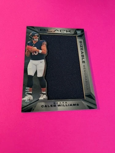 2024 Panini Black Football Caleb Williams RC 051/150 Jumbo Patch NUMBER REVERSAL