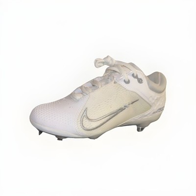 Nike Hyperdiamond 4 Elite White Grey Softball Cleats CZ5917-100 Women's Size 8.5