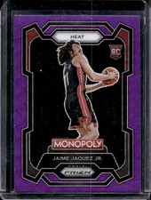 Jaime Jaquez Jr. 2023-24 Panini Prizm Monopoly #48 Rookie Purple Wave