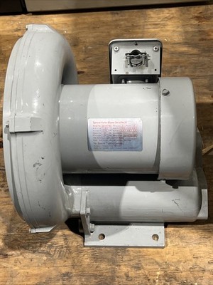 Spencer VB-007-D Vortex Blower 60Hz 3Ph 2P 460V 3A, Used, Free Ship 