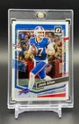 JOSH ALLEN - 2023 Donruss Optic WHITE SPARKLE PRIZM SSP # 22 Bills