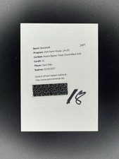 2024-25 Mosaic Zach Edey Rookie Season Ticket Auto Choice Black Gold /8