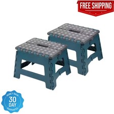 Durable Foldable Step Stool Anti-Slip Rubber Portable Handy 8.5in 2-PACK