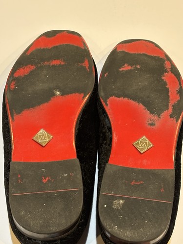 Mocasines de vestir sin cordones de terciopelo negro La Milano Broderick para hombre talla 11 - Imagen 6 de 6