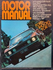 Motor Manual Mag Dec Feb Ford XA Falcon GT Hardtop 