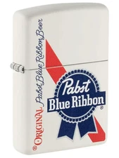 ZIPPO  PABST BLUE RIBBON Lighter ORIGINAL BEER Advertiser RED White & BLUE 48746