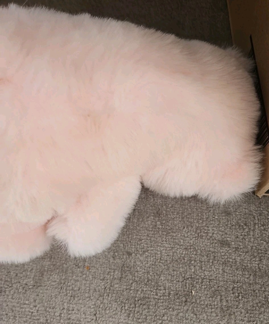 Vintage 1985 Prestige Toy Corp Plush Powder Pink Stuffed Teddy Bear 7 inch