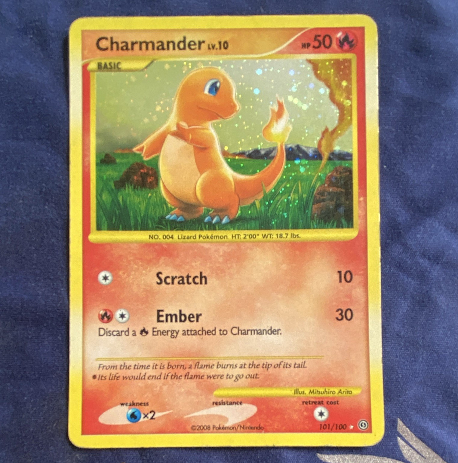 Pokemon Charmander 101/100 Stormfront Secret Rare (MP)