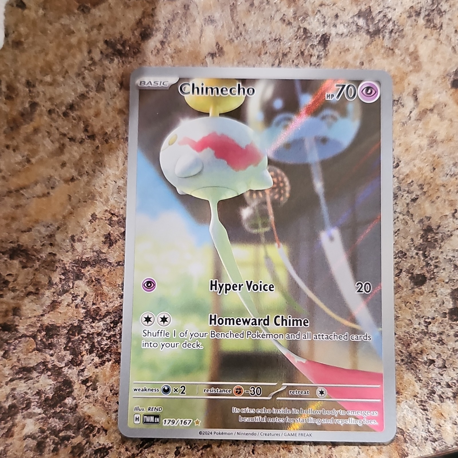 Chimecho 179/167 Sv06 Twilight Masquerade Holo IR EN 70 HP