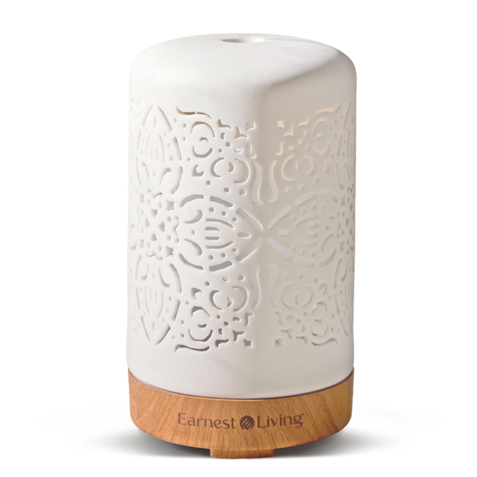 Essential Oil Diffuser White Ceramic Diffuser 100ml Timers Night Lights Auto off