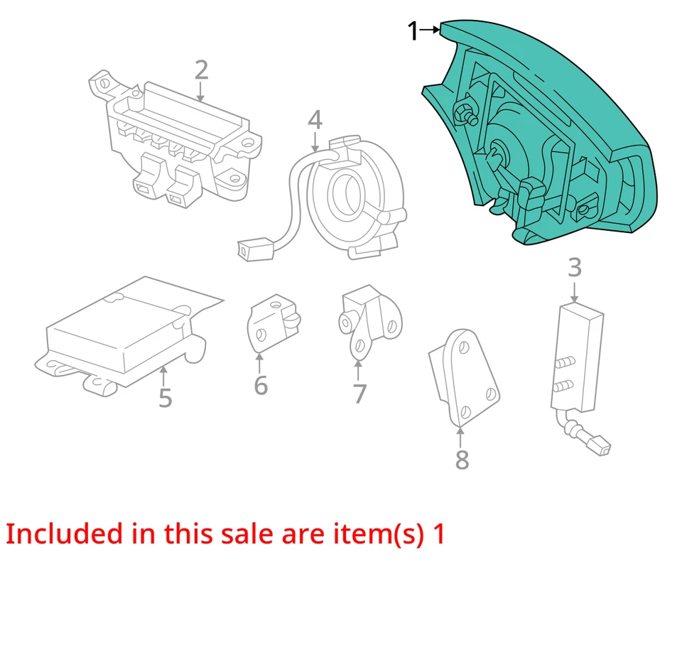 Airbag volante conductor Lexus GS300 LH 2001-2005 OEM Foto 4 de 4