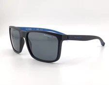 Arnette Stripe 4251 2562 81 Black Blue Frames Gray Polarized Lens Sunglasses