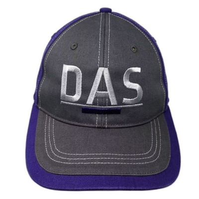 Richardson Baseball Cap Purple Gray OS DAS Embroidered Hat Strapback Adjustable