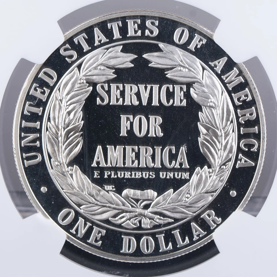 Certified 1996-S Silver $1 NGC PF69 Ultra Cameo Community Service  - Image 4 of 4