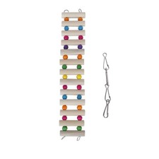 1Set Wooden Pet Ladder Shape Toy for Climbing Playing Bird Gerbil Hamster Indoor
