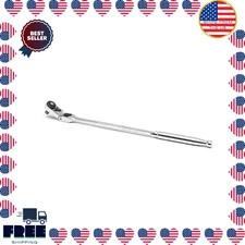 1/4 in. Drive 72-Tooth Quick Release Locking Flex Slim Head Ratchet 12in handle