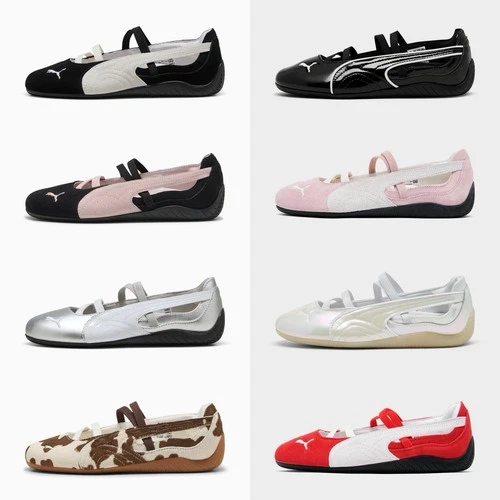 Puma Womens Speedcat Ballet 'Metallic - Silver' 401581-01 /Black Pink 401287-02
