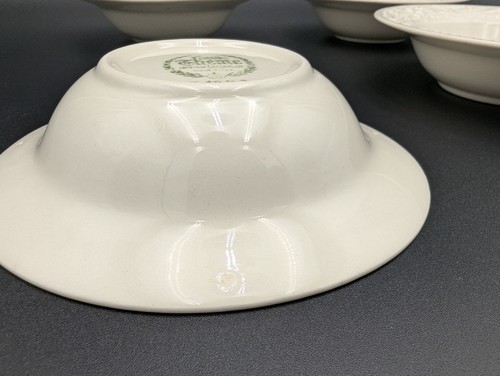 Vintage Set of 4 HOMER LAUGHLIN Eggshell Theme Floral Berry Bowls. - Picture 6 of 6