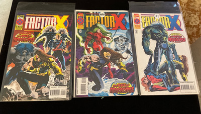 Factor-X #1-3 Age of Apocalypse. Full Set. 1995 Marvel Comics NM