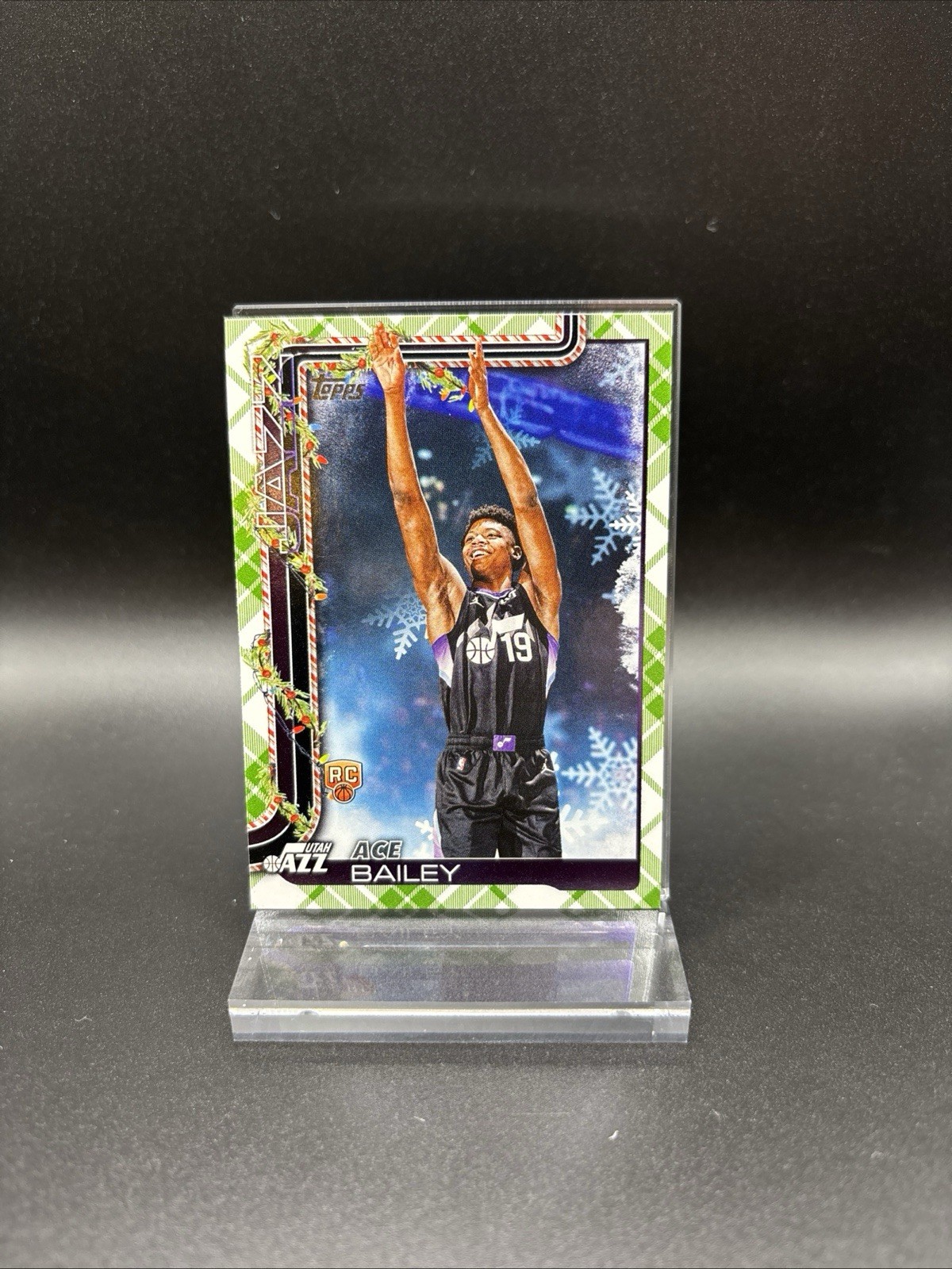 2025-26 Topps Holiday #H165 Ace Bailey Plaid RC