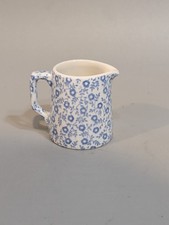Burleigh Felicity Small Single Portion Milk Jug, Blue, Approx 50ml Capacity 