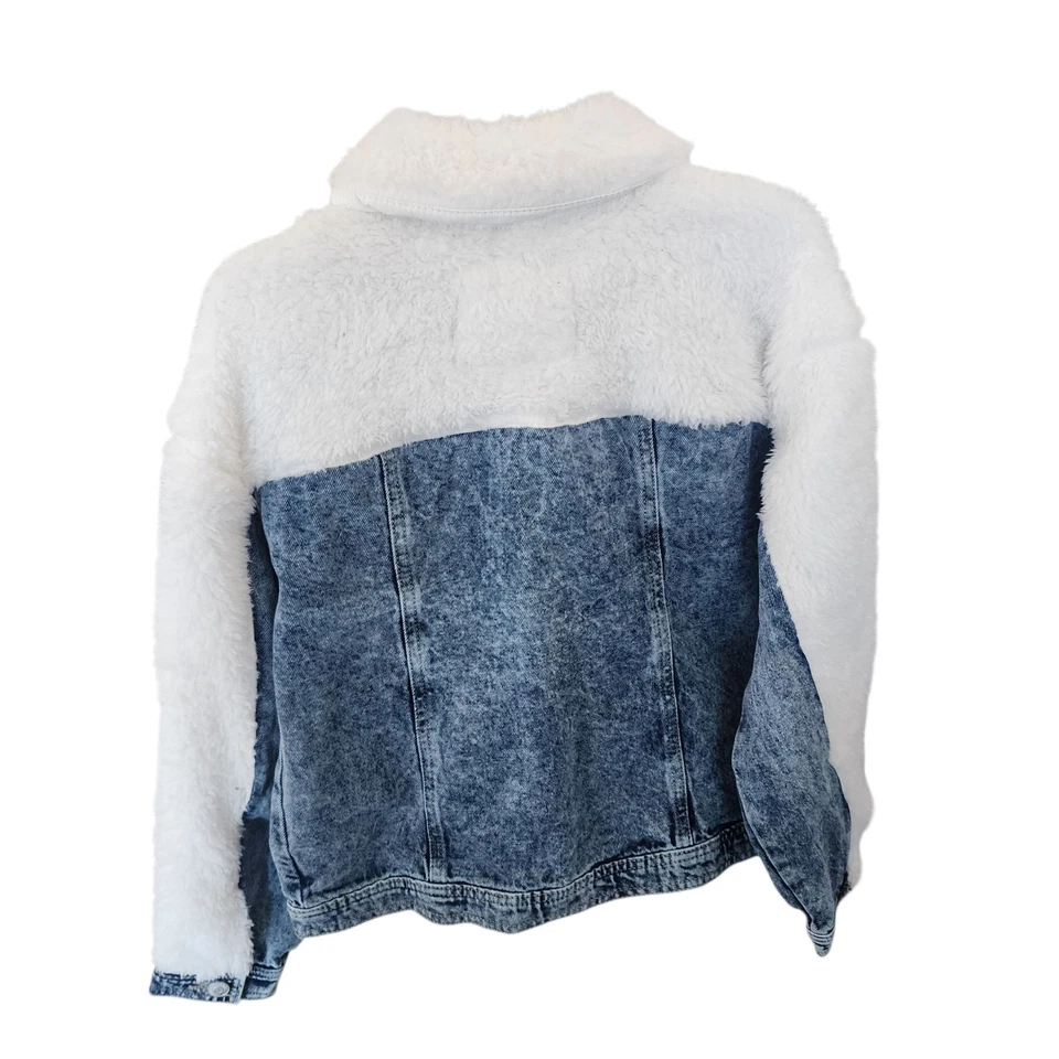 Justice Girls Snoopy Jean Jacket Size S 7/8 - Image 2 of 4