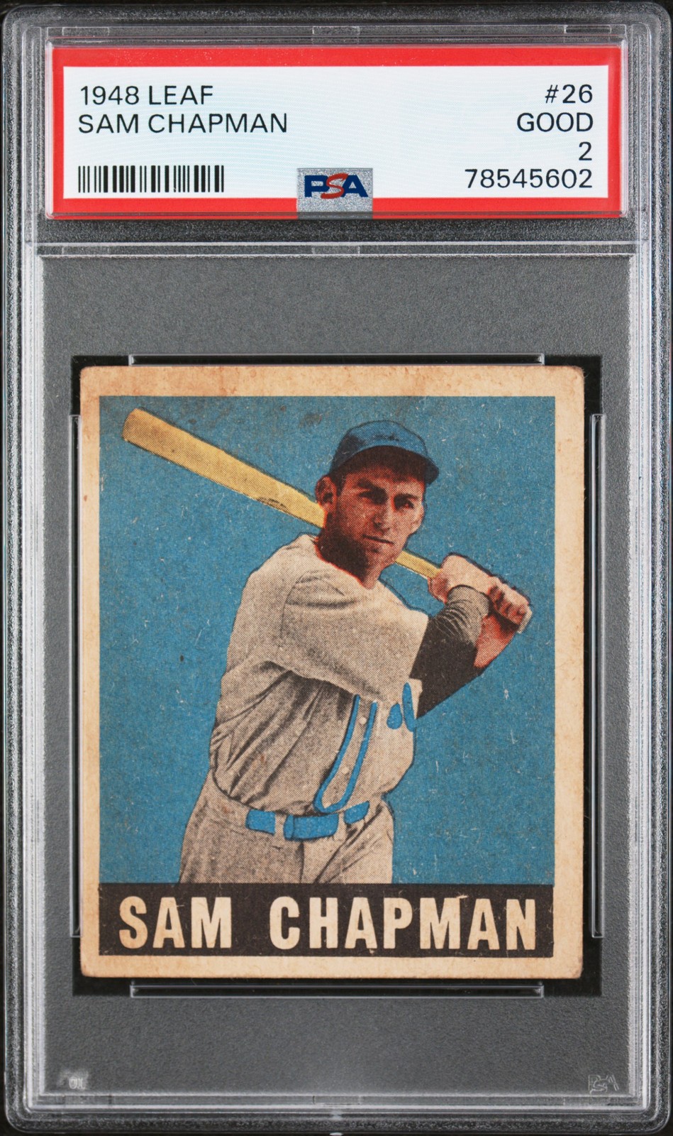 1948 Leaf #26 Sam Chapman PSA 2