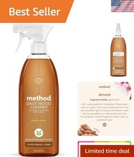 Almond Scented Daily Wood Cleaner - 28 oz Eco-Friendly Spray, Safe for Plants 0.42 per fl oz