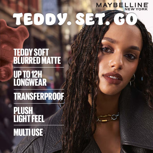 Maybelline New York Superstay Teddy Tint Lip & Cheek Color - Mascara Tear (5ml) - Bild 3 von 3
