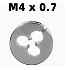 1Pcs M4X0.7 Right hand HSSE Metric Round Split Dies Fine Thread Die