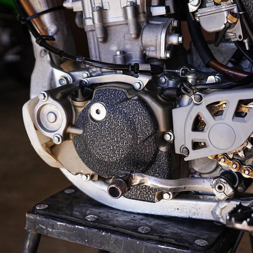 Black Engine Guards 2004-2009 Honda CRF250 Cover Grip Tape CRF 250 CRF250R - Image 3 of 3