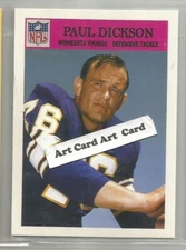 Paul Dickson Minnesota Vikings 2022 Football Art Card