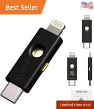 YubiKey 5Ci - Two-Factor authentication Security Key for Android/PC/iPhone, D...
