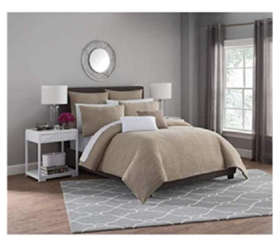 NEW Royal Heritage 2 Piece Duvet Cover Set 100% Cotton Haven Khaki Twin