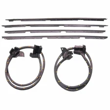 82-92 Camaro Firebird Inner & Outer Window Belt & Door Weatherstrip 6 Piece Kit