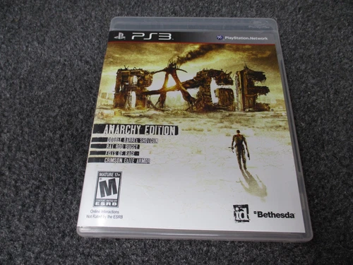 Rage  (Sony PlayStation 3, 2011) PS3 Complete w/ Manual CIB TESTED WORKS