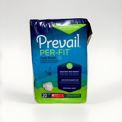 Prevail Per-Fit Maximum Plus Incontinence Brief M Breathable PF-012/2  20Ct