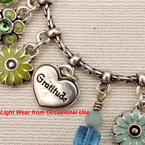 "Brazalete Dije Brighton Abraza Vida Mariposa y Flores 7-1/2" - Imagen 8 de 10