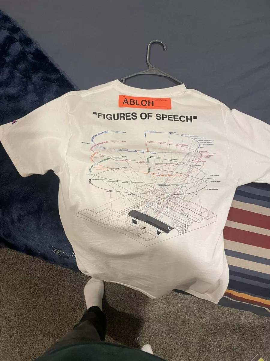 Virgil Abloh MCA Figures of Speech Lines Tee White