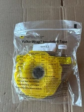 VULKO-WRAP Insulating Tape 98412 Yellow 1"X 36 Feet. 300 Volt Per Wrap New