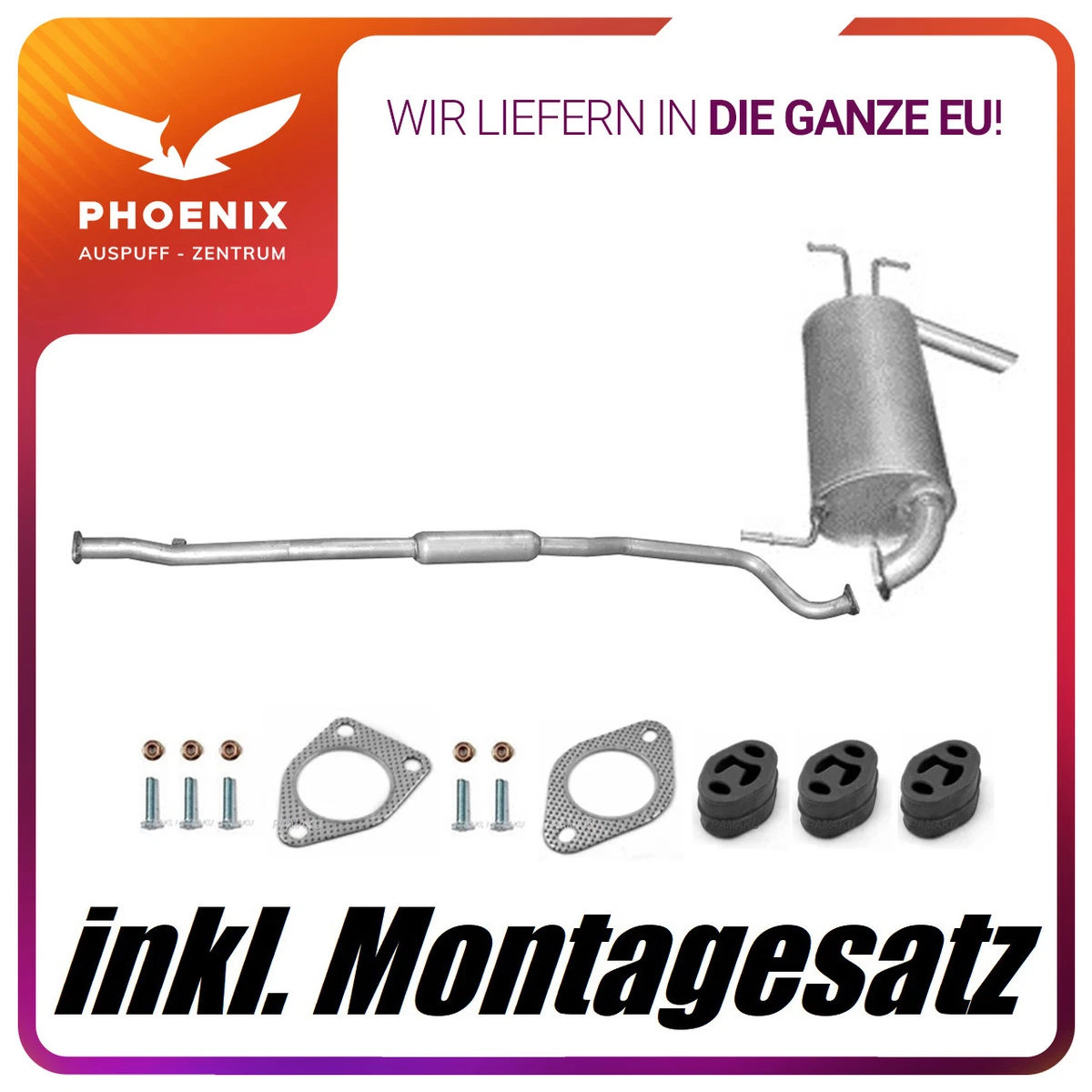 Auspuff Enddämpfer Mitsubishi Outlander 2.2 DI-D 16V Clear Tec 4x4 - 4N14
