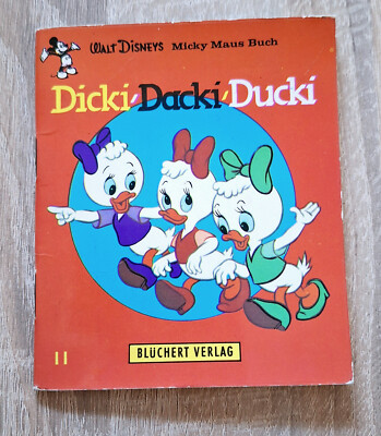 Altes Walt Disneys Micky Maus Buch, Dicki, Dacki, Ducki, Mini-Büchlein, 1962