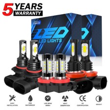 LED Headlights Fog Lights 10000K Bulbs Kit For Toyota Camry 4Runner RAV4 Tacoma