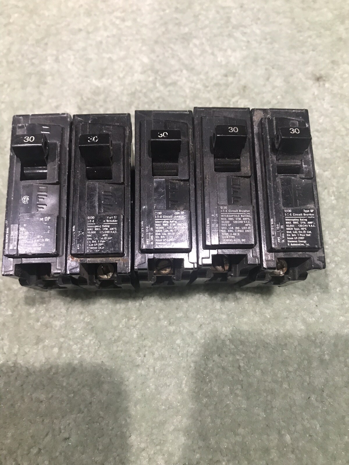 *NEW* ITE Siemens Type EQP Q130 Plugin Circuit Breaker 30 Amp 1 Pole