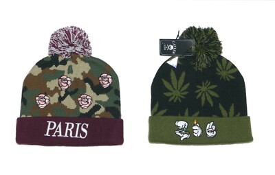 Cayler & Sons Paris  Smoke  Beanie Mütze Unisex Wintermütze Erwachsene Oldschool