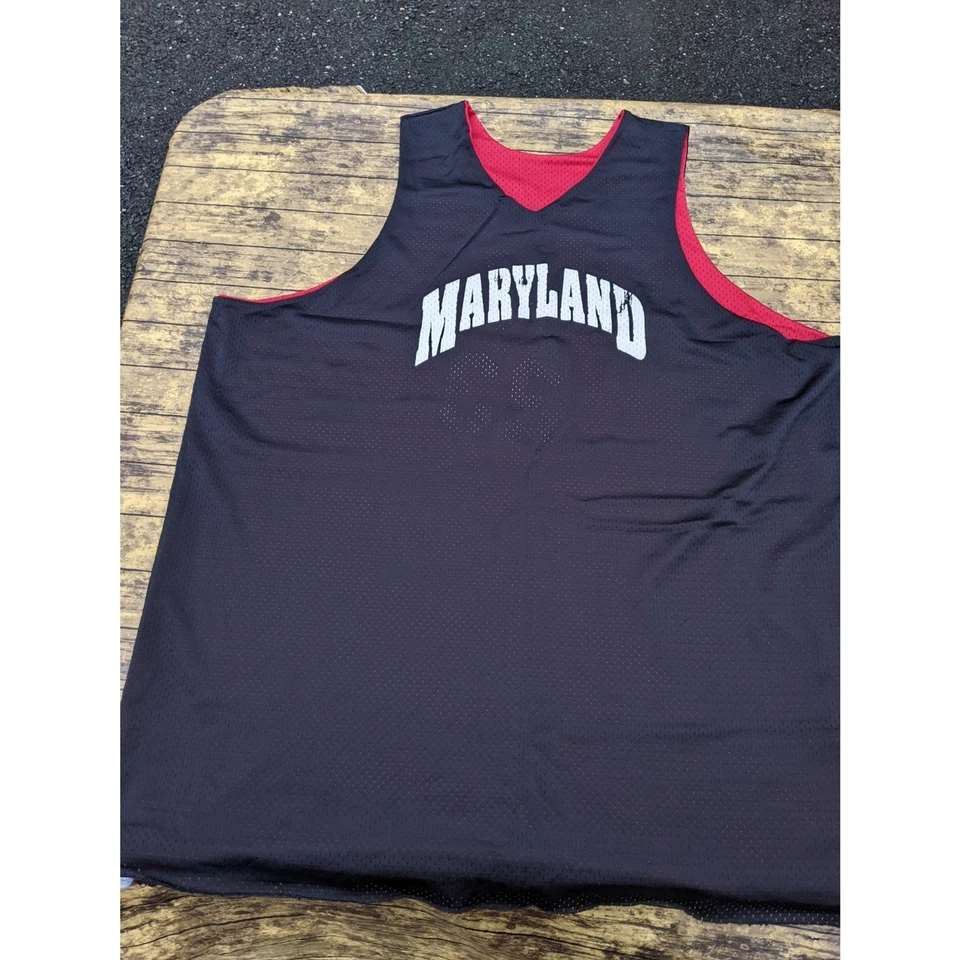 SUPER RARE Maryland Terrapins Mike Jones Worn Reversible Practice Jersey Sz 2XL - Image 3 of 4