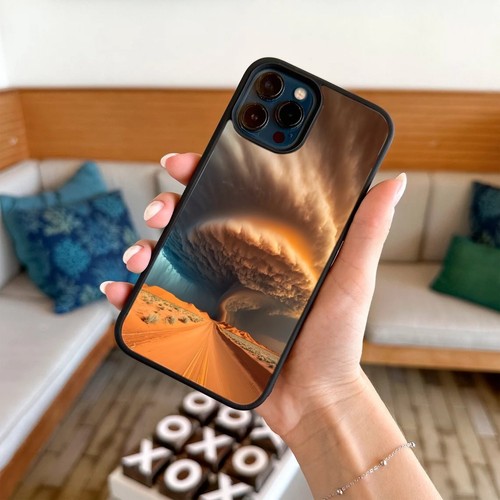 Vaporwave aesthetic tornado For iPhone SE XS XR Max 5 6 7 8 Plus Aesthetic Cover - Picture 7 of 25