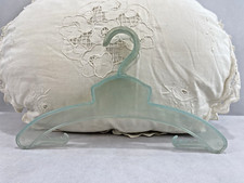 Vintage Childs Plastic Clothes Hanger Blue Opaque Antique Kids Childrens