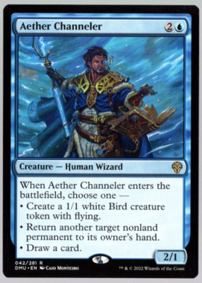 Aether Channeler 042/281 Rare Non Foil Dominaria United MTG Near Mint